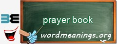 WordMeaning blackboard for prayer book